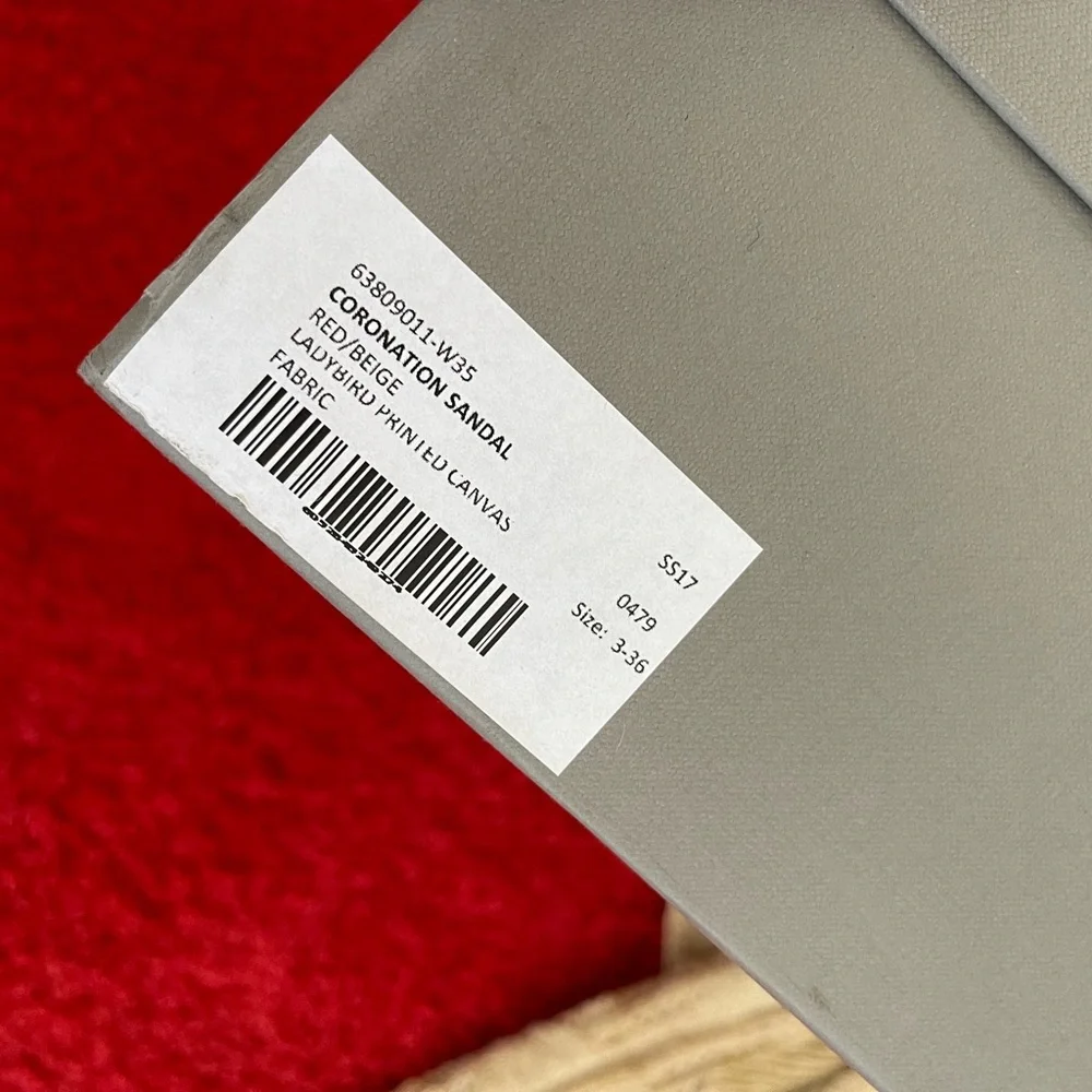 Brand NEW Vivienne Westwood SS17 CORONATION SANDAL LADYBIRD PRINTED CANVAS IT3… - Picture 7 of 16